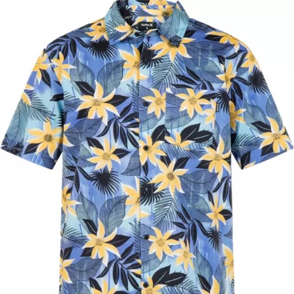 Men's Hurley One and Only Lido Short Sleeve Button Down Shirt Size Medium NEW - Picture 5 of 5